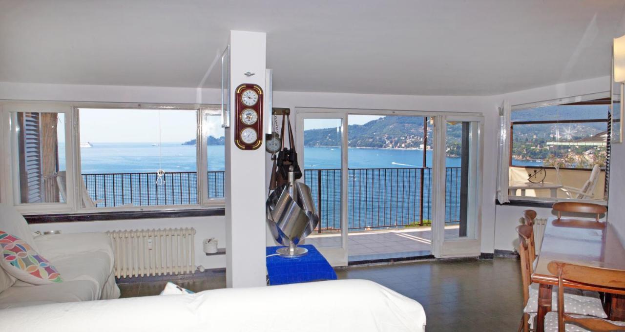 Nautilus Vista Mare Mozzafiato A 180 Gradi- Posto Auto Privato - 2 Camere Matrimoniali Piu 1 Divano Letto Singolo-Sky,Netflix-Wifi 200Mg Rapallo Dış mekan fotoğraf