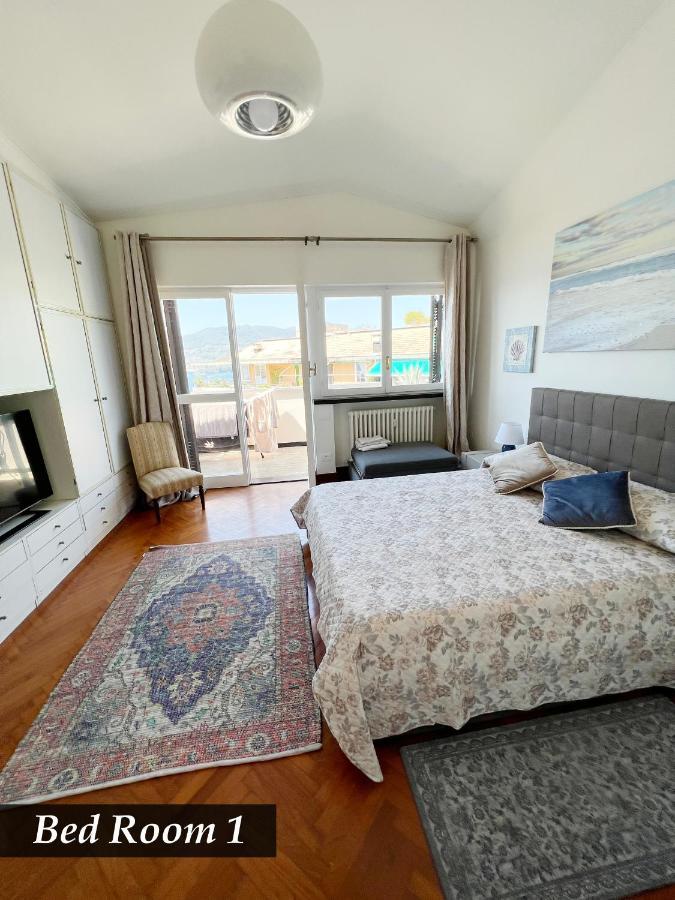 Nautilus Vista Mare Mozzafiato A 180 Gradi- Posto Auto Privato - 2 Camere Matrimoniali Piu 1 Divano Letto Singolo-Sky,Netflix-Wifi 200Mg Rapallo Dış mekan fotoğraf