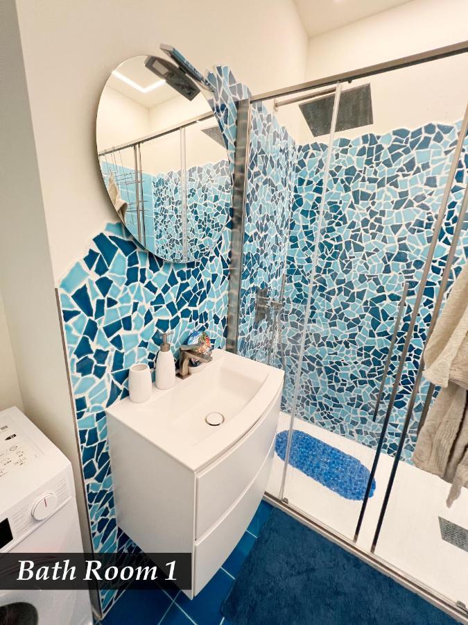 Nautilus Vista Mare Mozzafiato A 180 Gradi- Posto Auto Privato - 2 Camere Matrimoniali Piu 1 Divano Letto Singolo-Sky,Netflix-Wifi 200Mg Rapallo Dış mekan fotoğraf