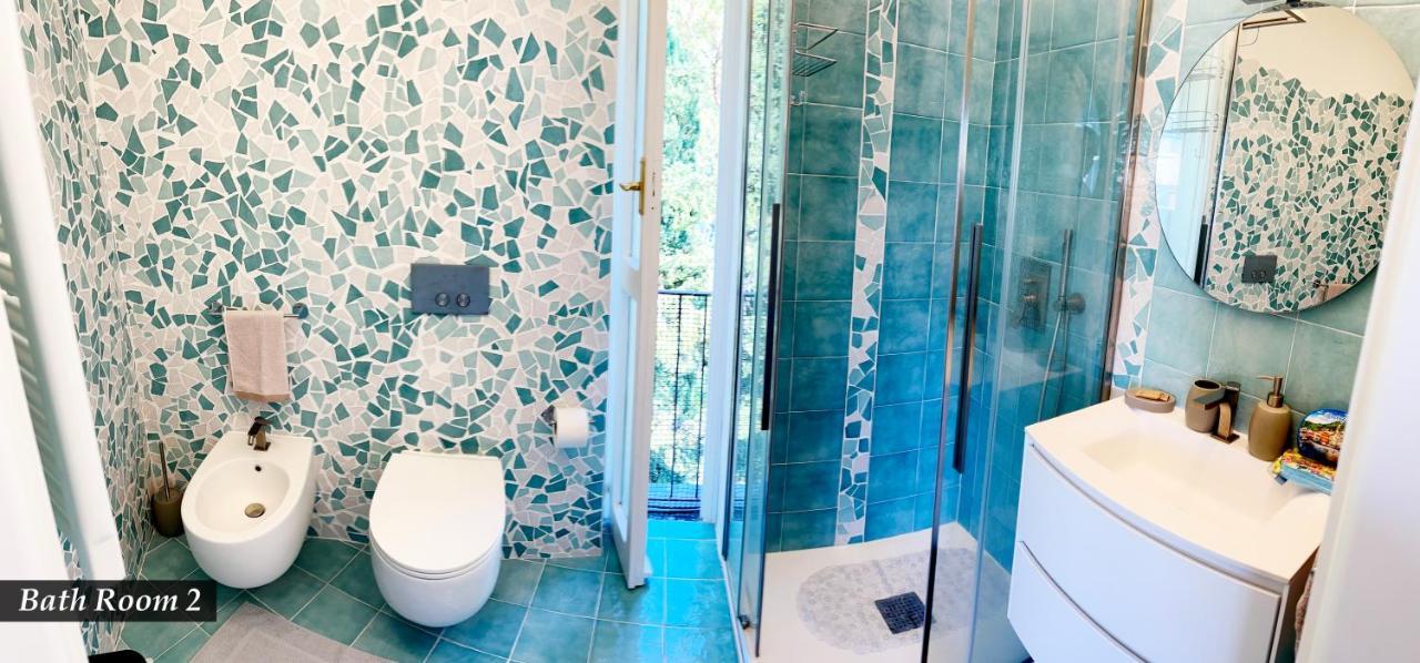 Nautilus Vista Mare Mozzafiato A 180 Gradi- Posto Auto Privato - 2 Camere Matrimoniali Piu 1 Divano Letto Singolo-Sky,Netflix-Wifi 200Mg Rapallo Dış mekan fotoğraf