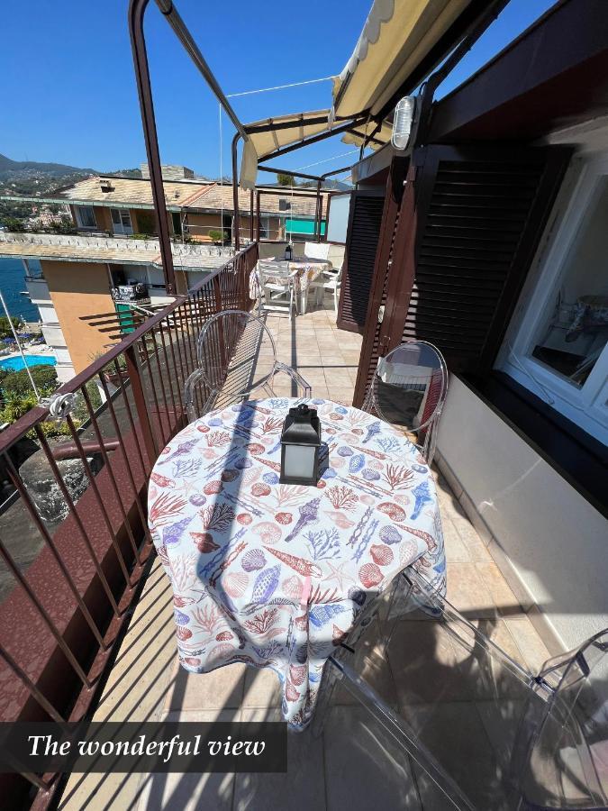 Nautilus Vista Mare Mozzafiato A 180 Gradi- Posto Auto Privato - 2 Camere Matrimoniali Piu 1 Divano Letto Singolo-Sky,Netflix-Wifi 200Mg Rapallo Dış mekan fotoğraf