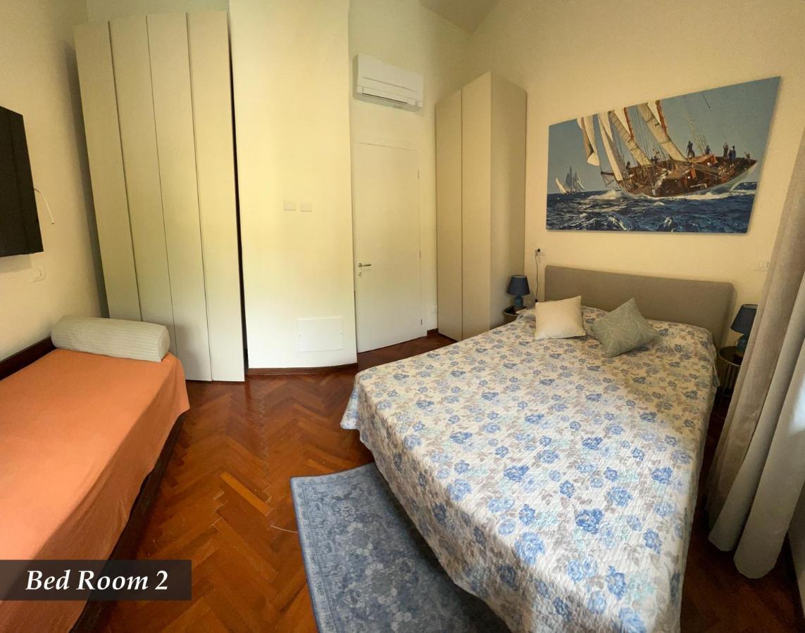 Nautilus Vista Mare Mozzafiato A 180 Gradi- Posto Auto Privato - 2 Camere Matrimoniali Piu 1 Divano Letto Singolo-Sky,Netflix-Wifi 200Mg Rapallo Dış mekan fotoğraf